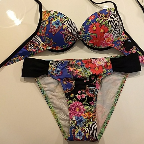 Swimsuit bikini Floral NWOT - Picture 1 of 7